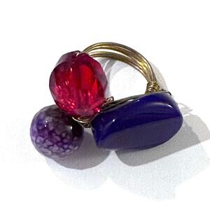 Wire wrapped stone Ring
